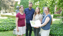 Dr. Susann Schäfer (FSU), Uwe Kurmutz (ThINK), Sophie Köhler (FSU) und Projektleiterin Anya Schwamberger (Stadt Jena)